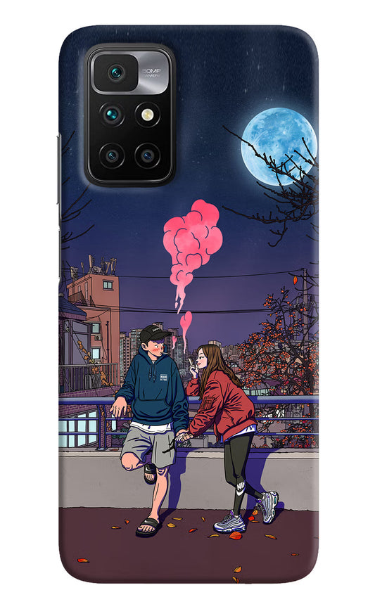 Chilling Couple Redmi 10 Prime Hard Case Back Cover by Casekaro
