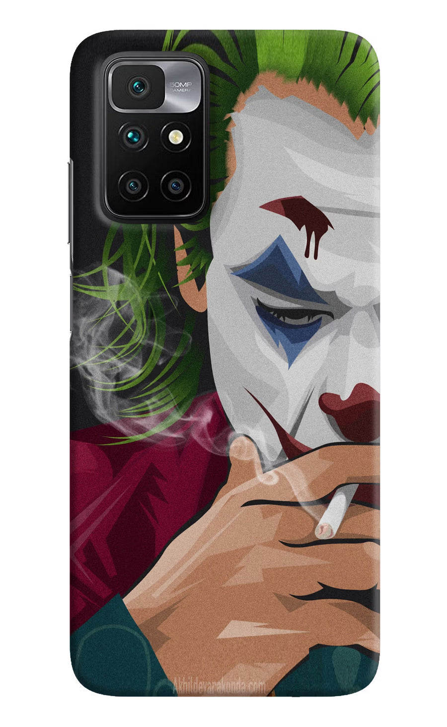 Joker Smoking Redmi 10 Prime Back Cover, Hard case
