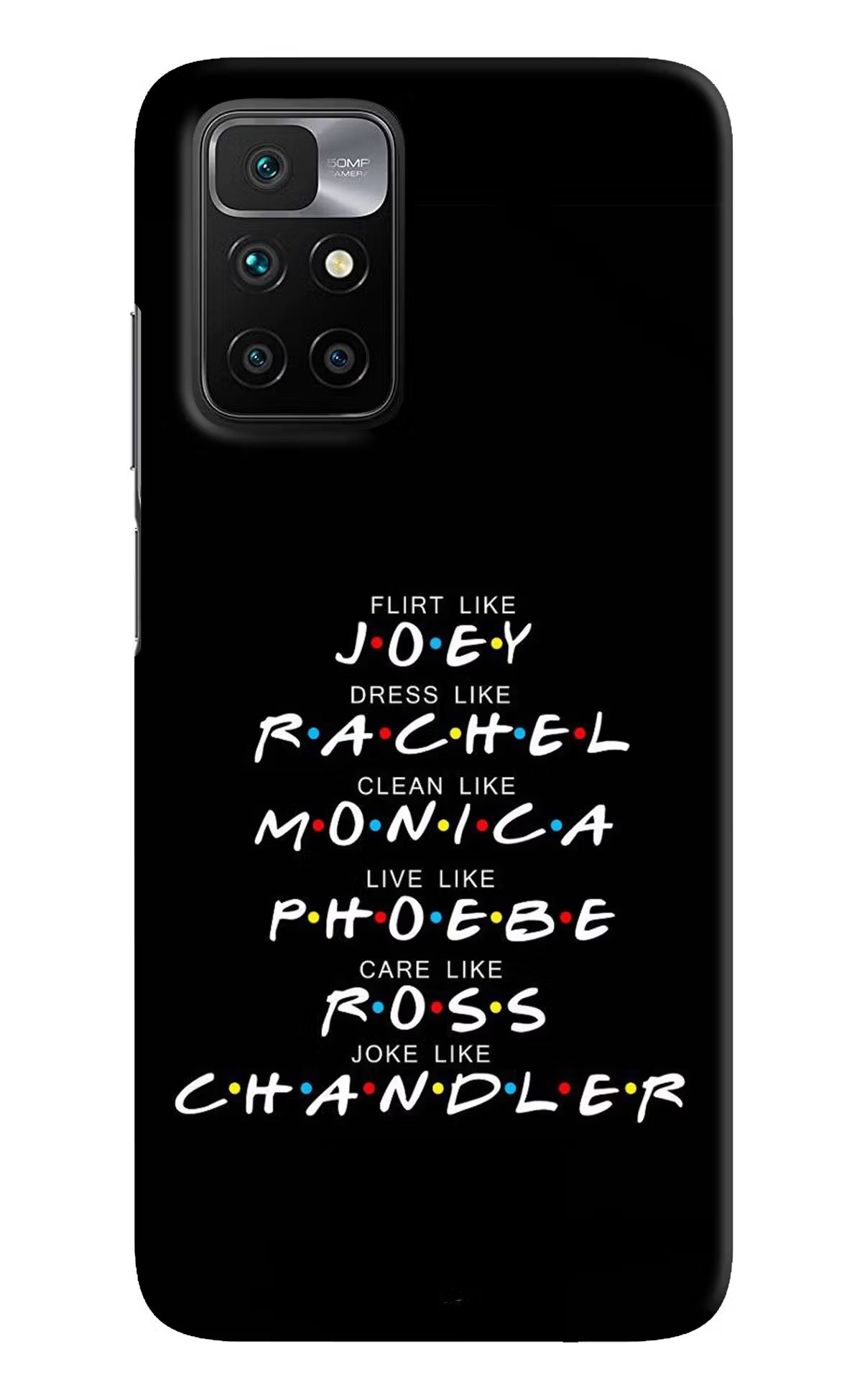 FRIENDS Character Redmi 10 Prime Hard Case Back Cover by Casekaro