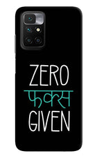 Zero Fucks Given Redmi 10 Prime Hard Case Back Cover by Casekaro