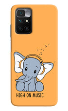 High On Music Redmi 10 Prime Hard Case Back Cover by Casekaro