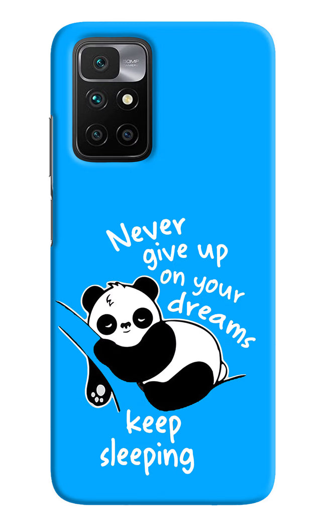 Keep Sleeping Redmi 10 Prime Hard Case Back Cover by Casekaro