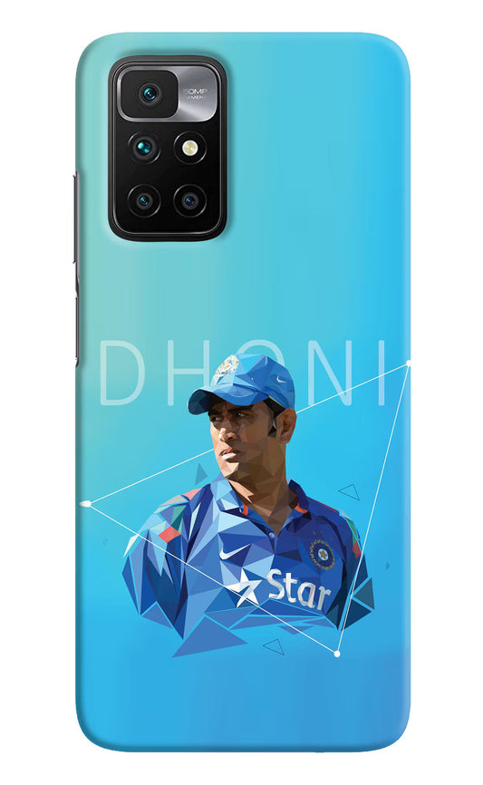 Dhoni Artwork Redmi 10 Prime Hard Case Back Cover by Casekaro