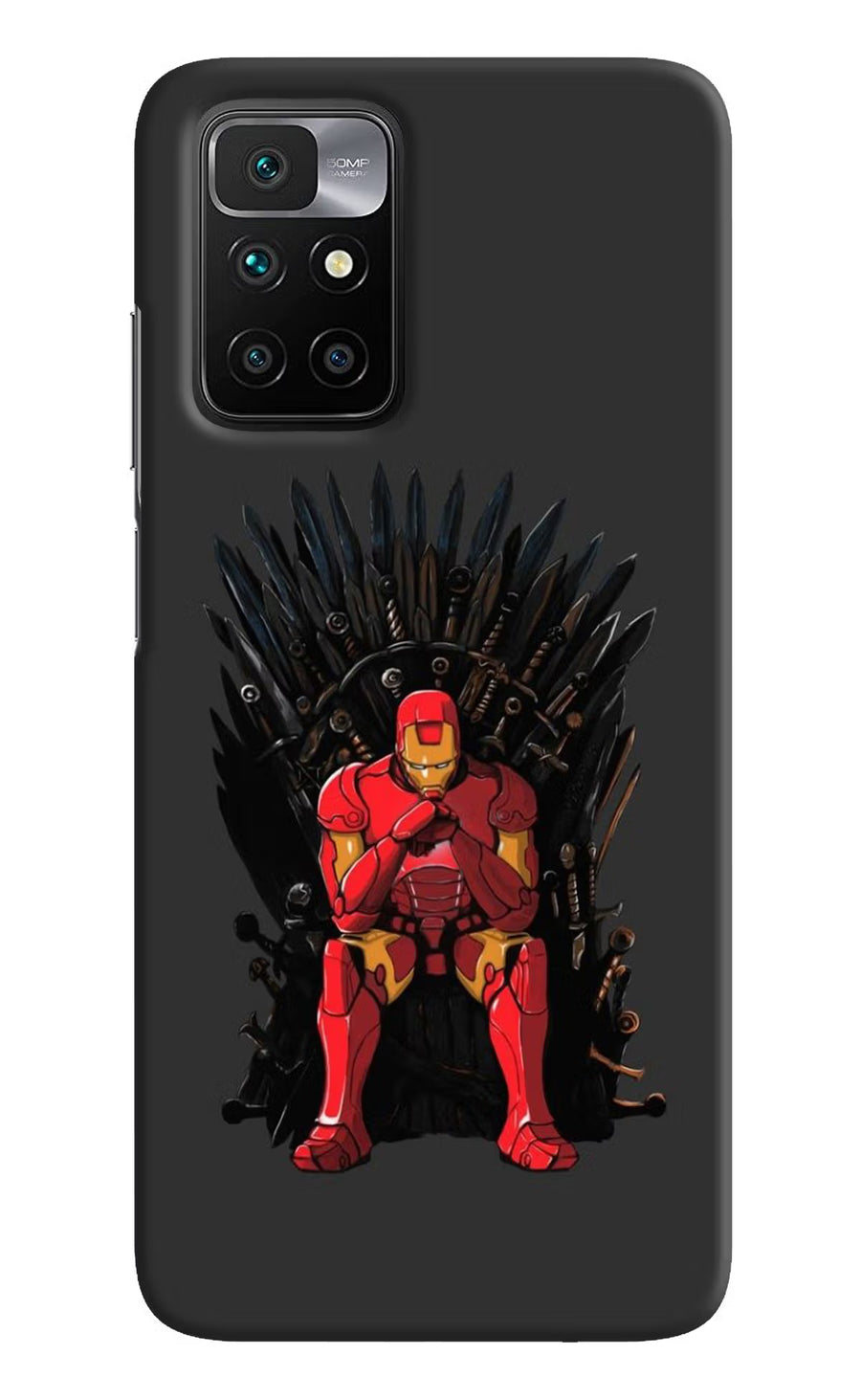 Ironman Throne Redmi 10 Prime Back Cover, Hard case