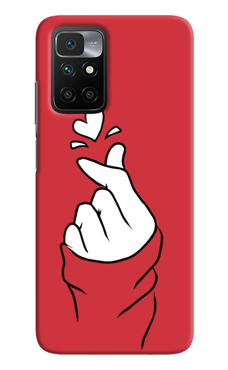 Korean Love Sign Redmi 10 Prime Back Cover, Hard case