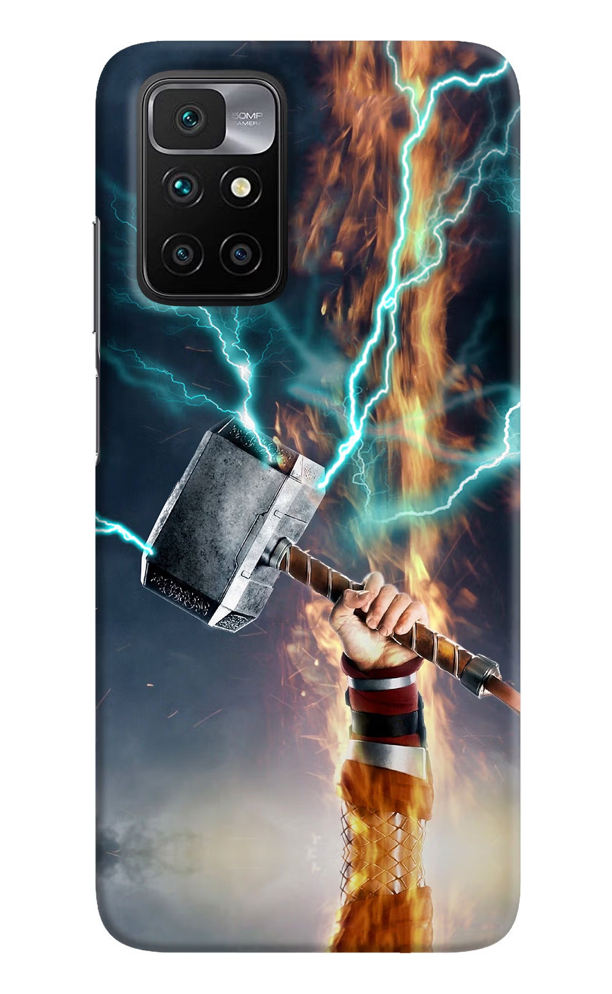 Thor Hammer Mjolnir Redmi 10 Prime Hard Case Back Cover by Casekaro