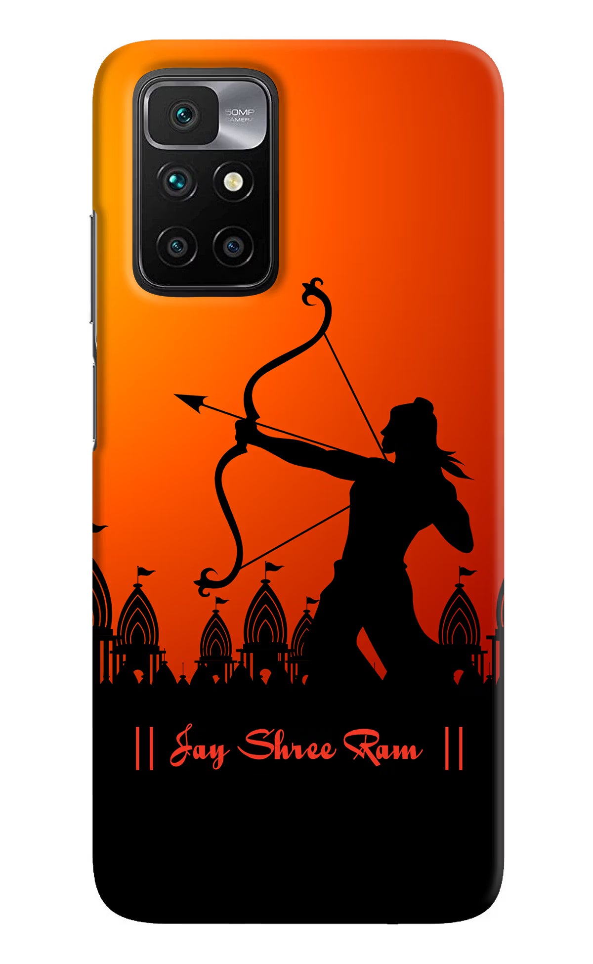 Lord Ram - 4 Redmi 10 Prime Hard Case Back Cover by Casekaro