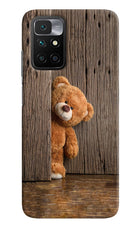 Teddy Wooden Redmi 10 Prime Hard Case Back Cover by Casekaro