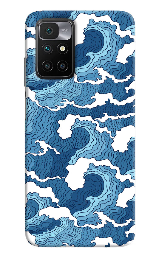 Blue Waves Redmi 10 Prime Hard Case Back Cover by Casekaro