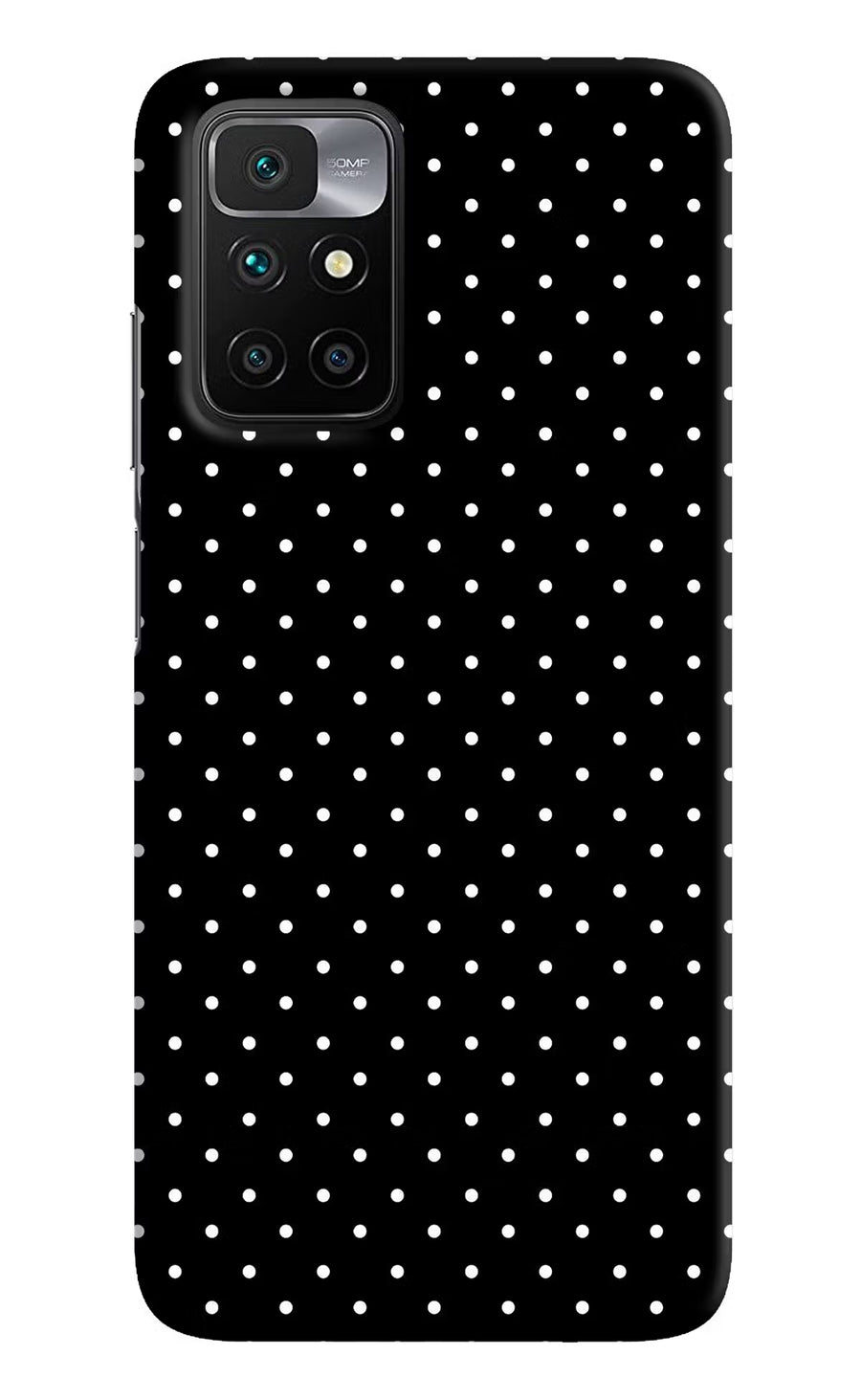 White Dots Redmi 10 Prime Back Cover, Hard case