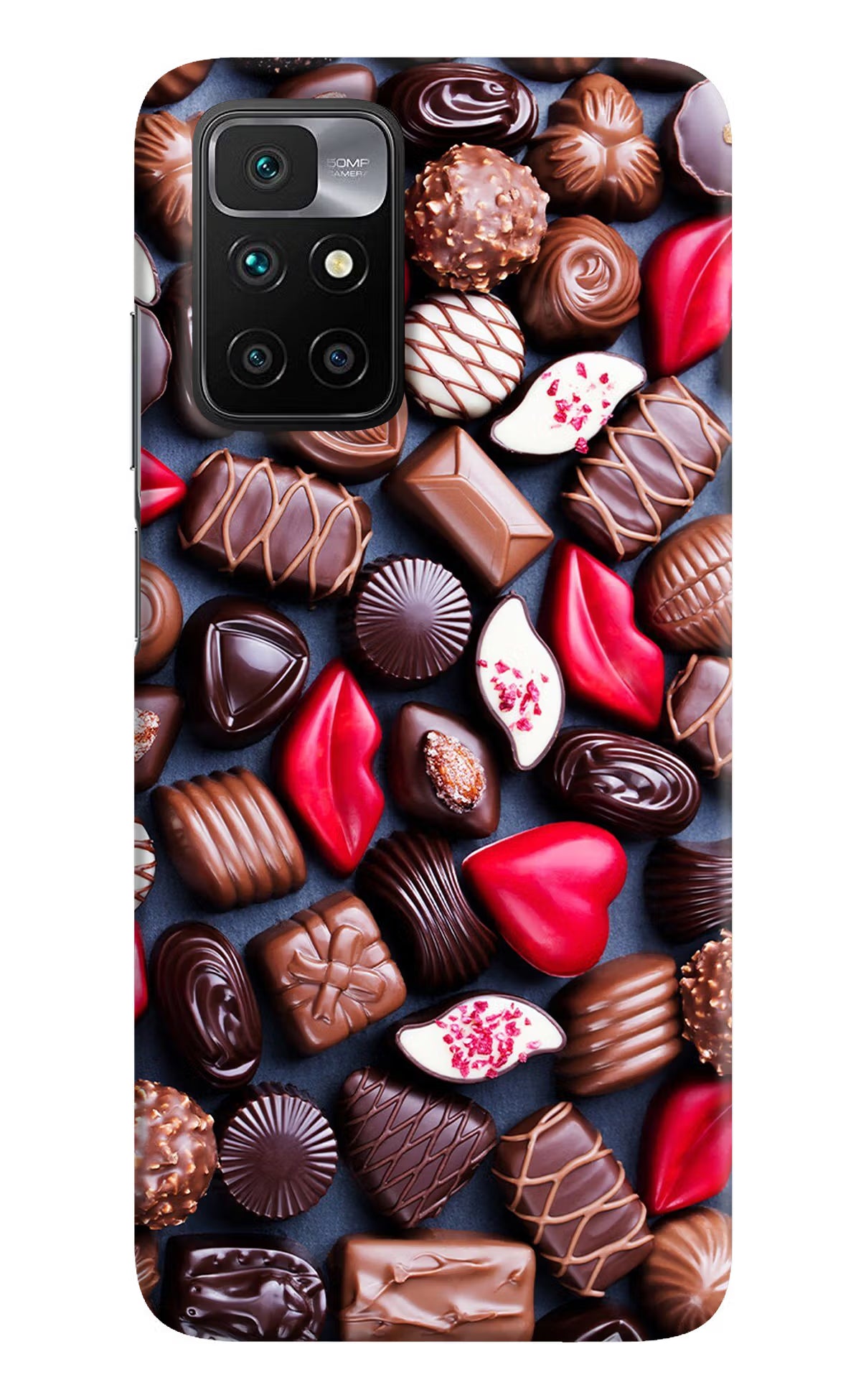 Chocolates Redmi 10 Prime Hard Case Back Cover by Casekaro