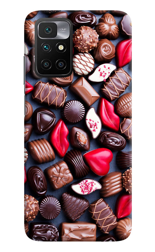 Chocolates Redmi 10 Prime Hard Case Back Cover by Casekaro