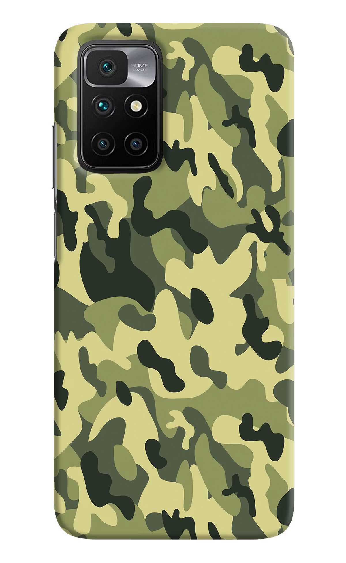 Camouflage Redmi 10 Prime Hard Case Back Cover by Casekaro