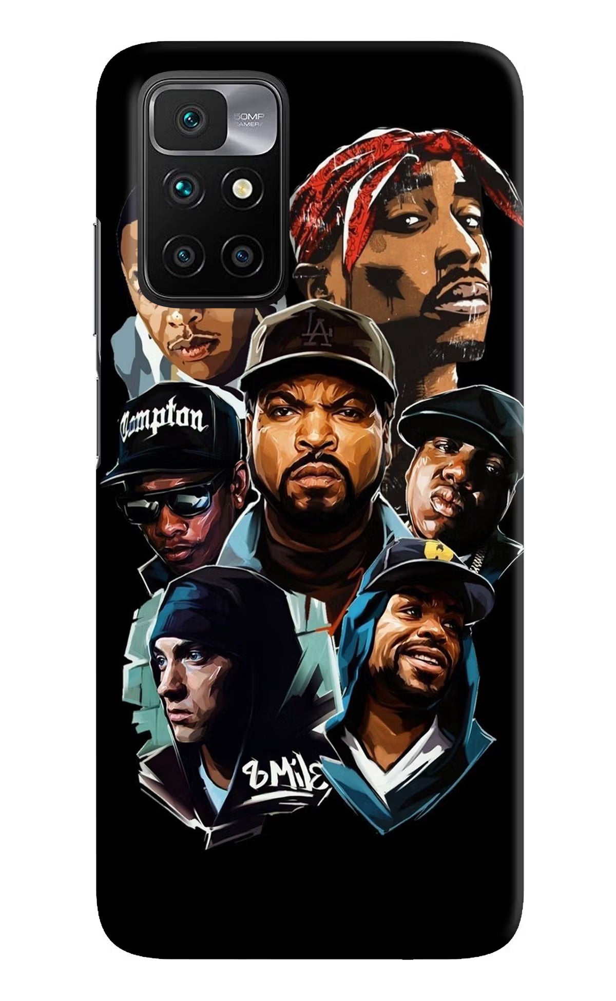 Rappers Redmi 10 Prime Hard Case Back Cover by Casekaro