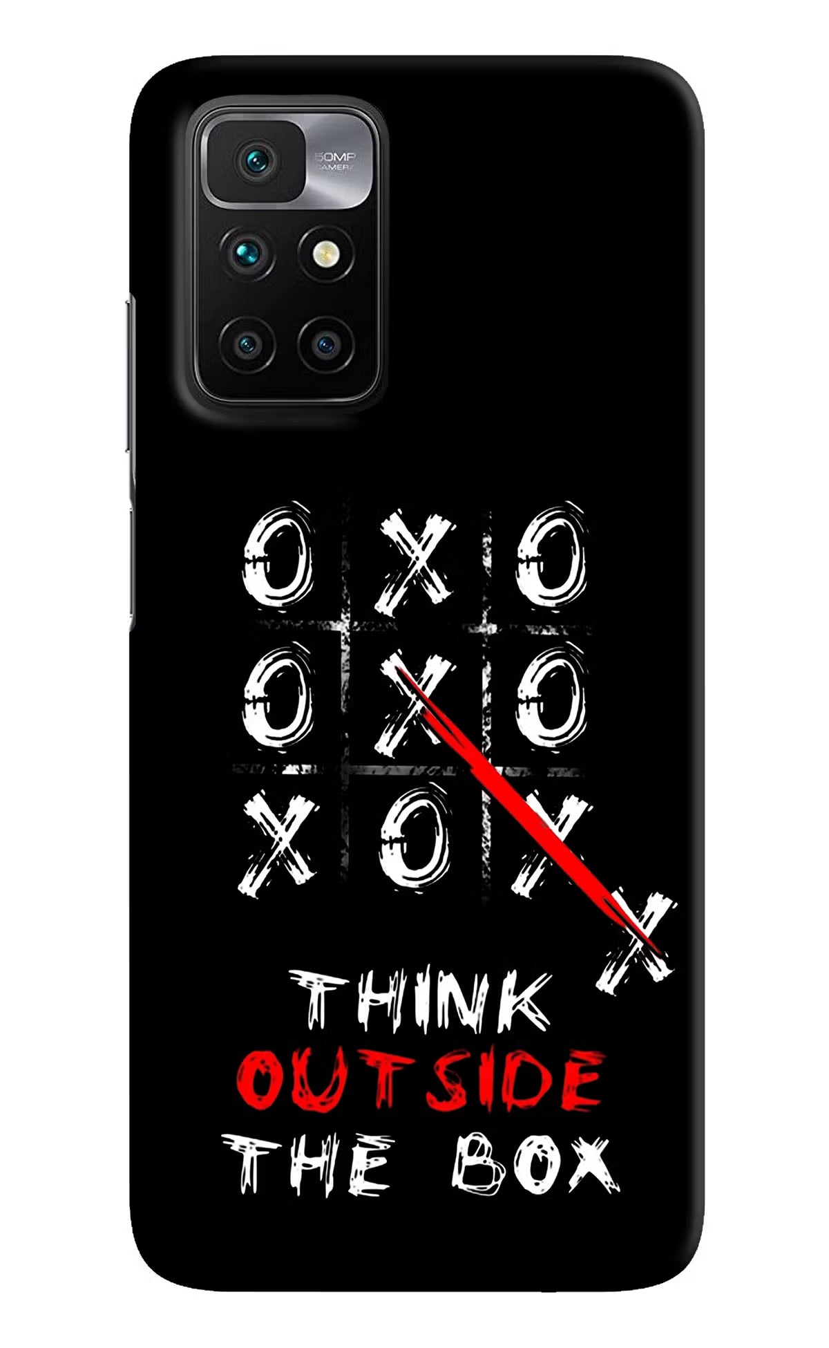 Think out of the BOX Redmi 10 Prime Hard Case Back Cover by Casekaro