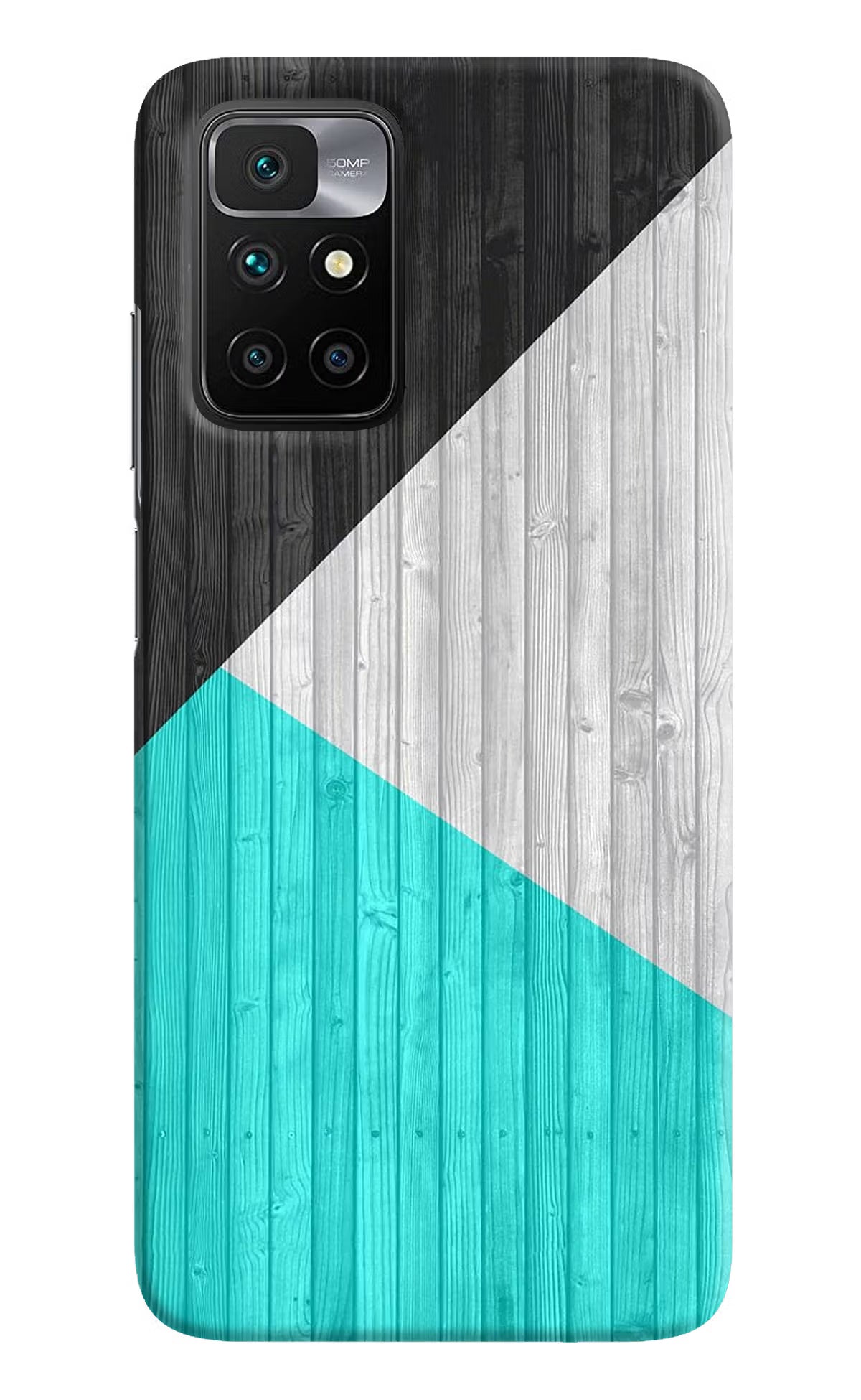 Wooden Abstract Redmi 10 Prime Hard Case Back Cover by Casekaro