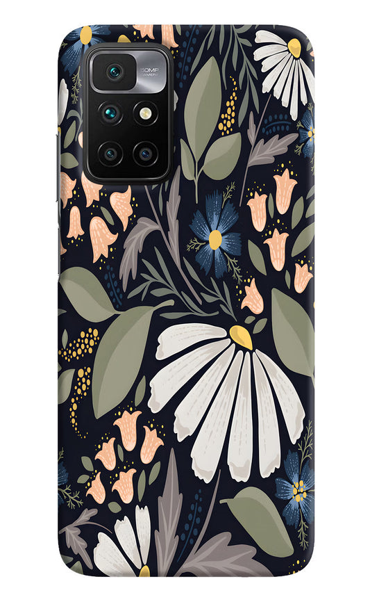 Flowers Art Redmi 10 Prime Hard Case Back Cover by Casekaro