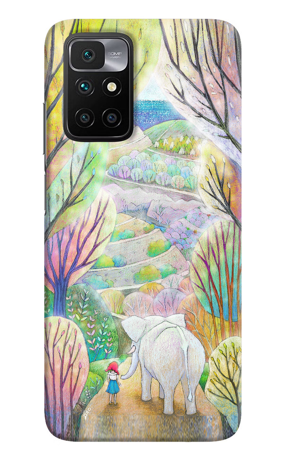 Nature Painting Redmi 10 Prime Hard Case Back Cover by Casekaro