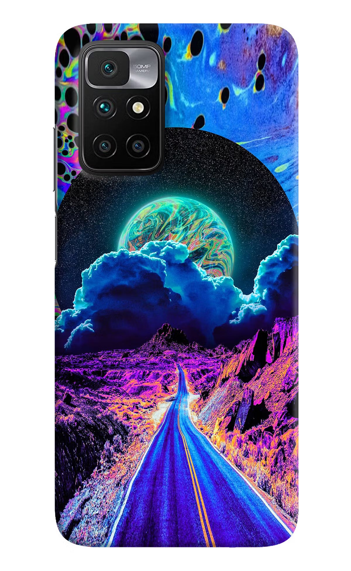 Psychedelic Painting Redmi 10 Prime Hard Case Back Cover by Casekaro