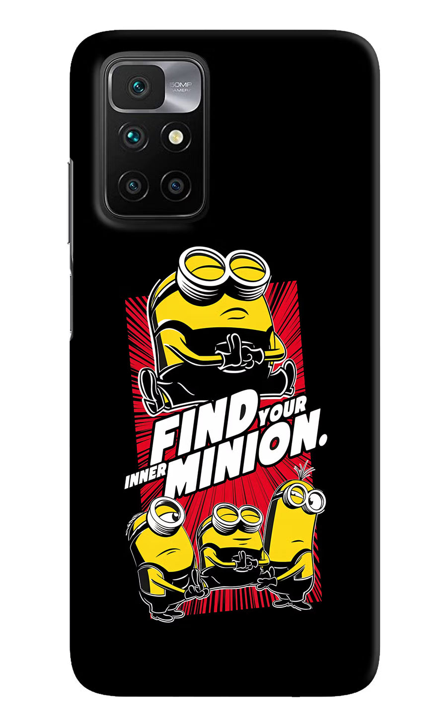 Find your inner Minion Redmi 10 Prime Back Cover, Hard case