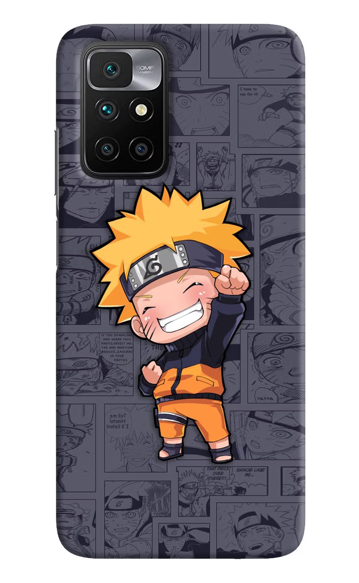 Chota Naruto Redmi 10 Prime Hard Case Back Cover by Casekaro