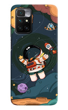 Cartoon Astronaut Redmi 10 Prime Hard Case Back Cover by Casekaro
