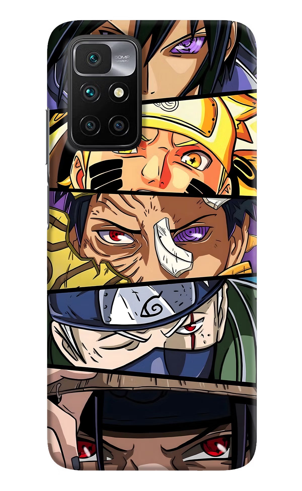 Naruto Character Redmi 10 Prime Hard Case Back Cover by Casekaro