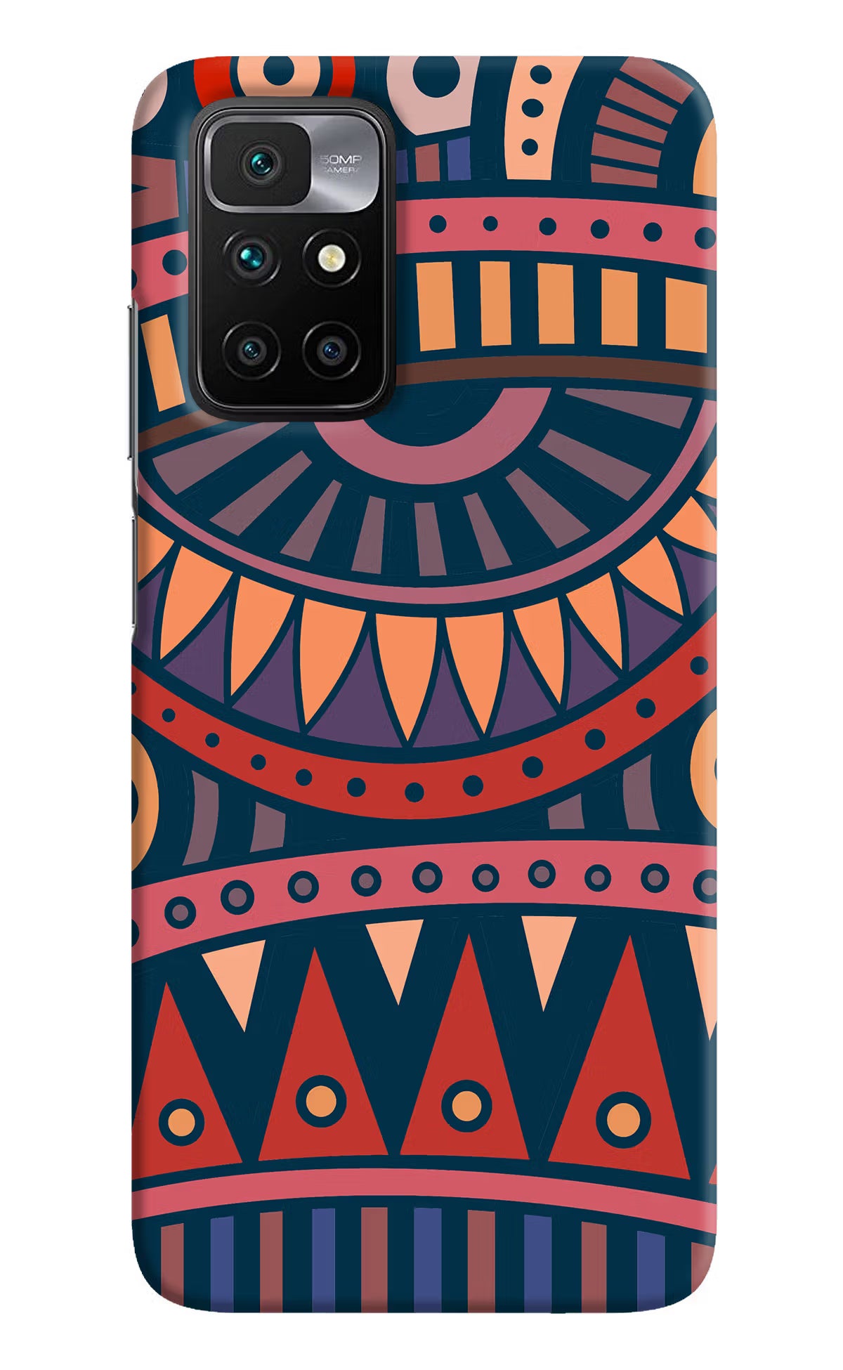 African Culture Design Redmi 10 Prime Hard Case Back Cover by Casekaro