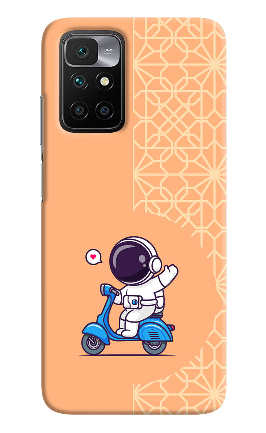 Cute Astronaut Riding Redmi 10 Prime Hard Case Back Cover by Casekaro