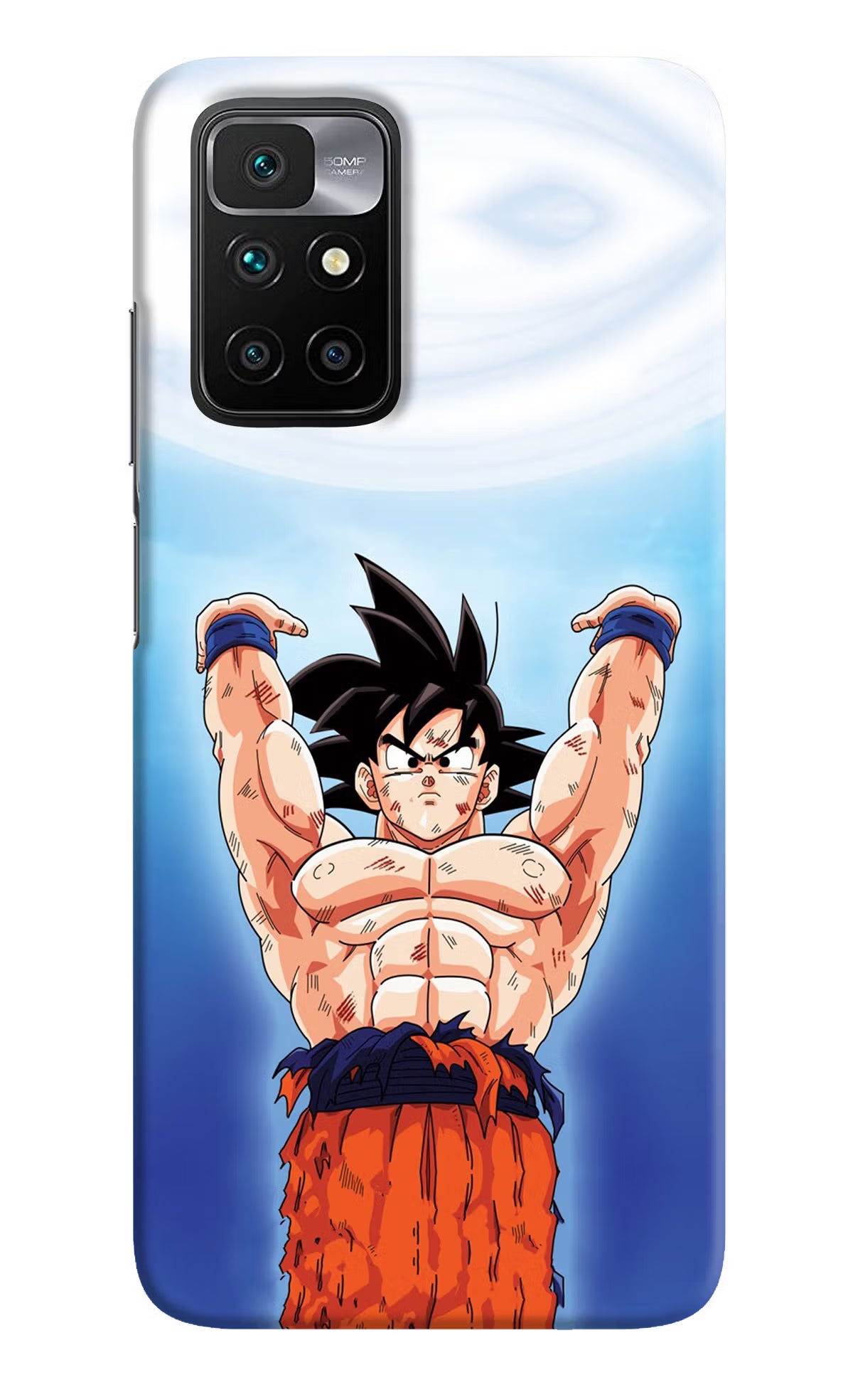 Goku Power Redmi 10 Prime Hard Case Back Cover by Casekaro