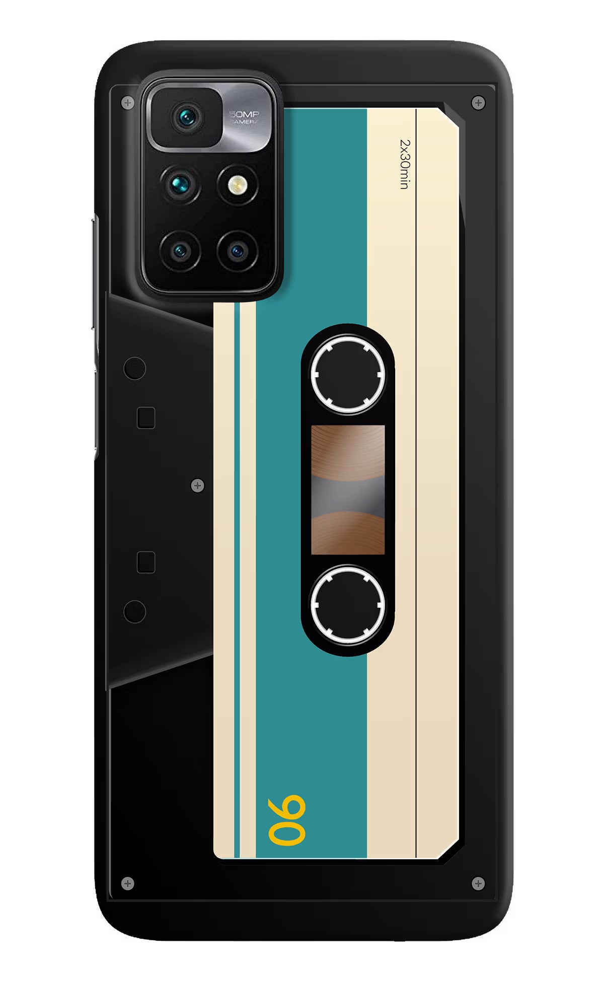 Cassette Redmi 10 Prime Hard Case Back Cover by Casekaro
