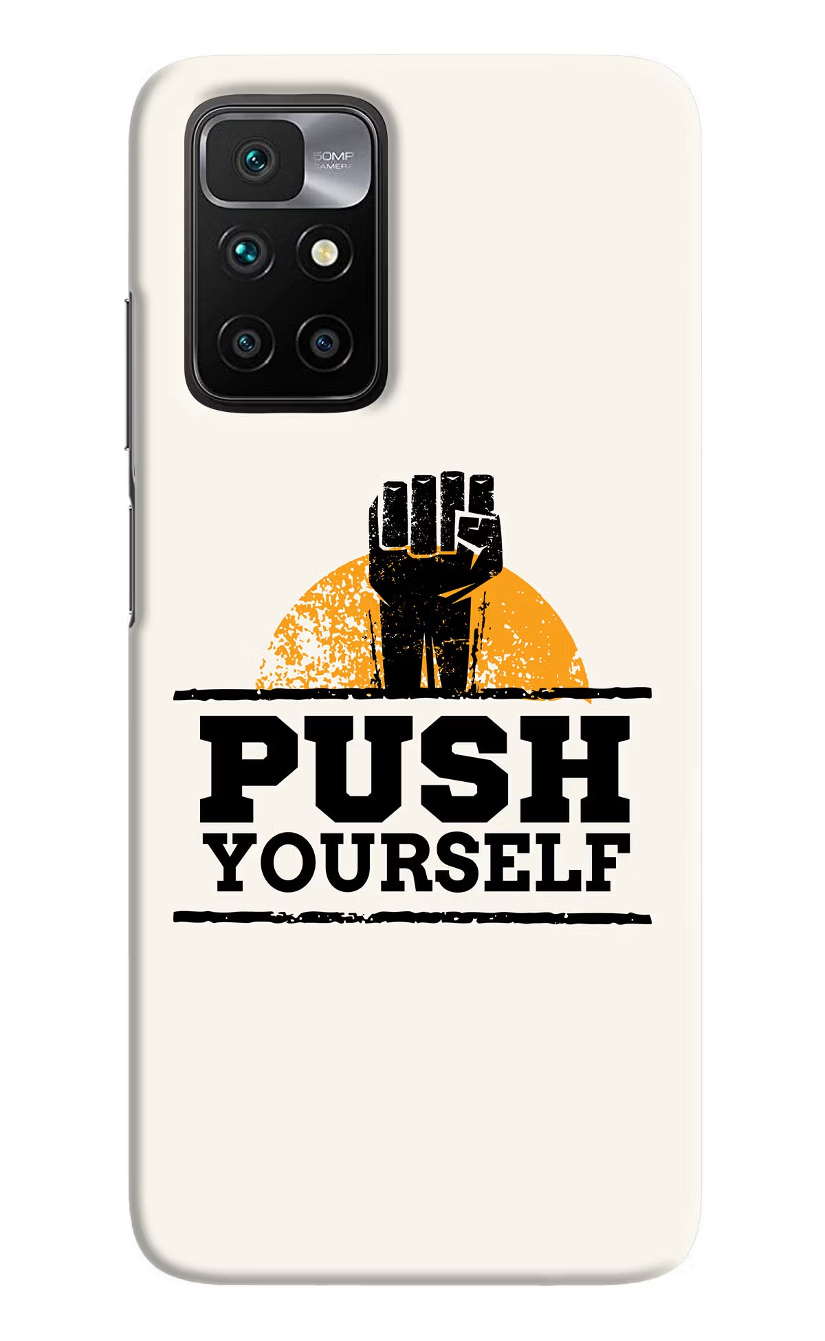 Push Yourself Redmi 10 Prime Hard Case Back Cover by Casekaro