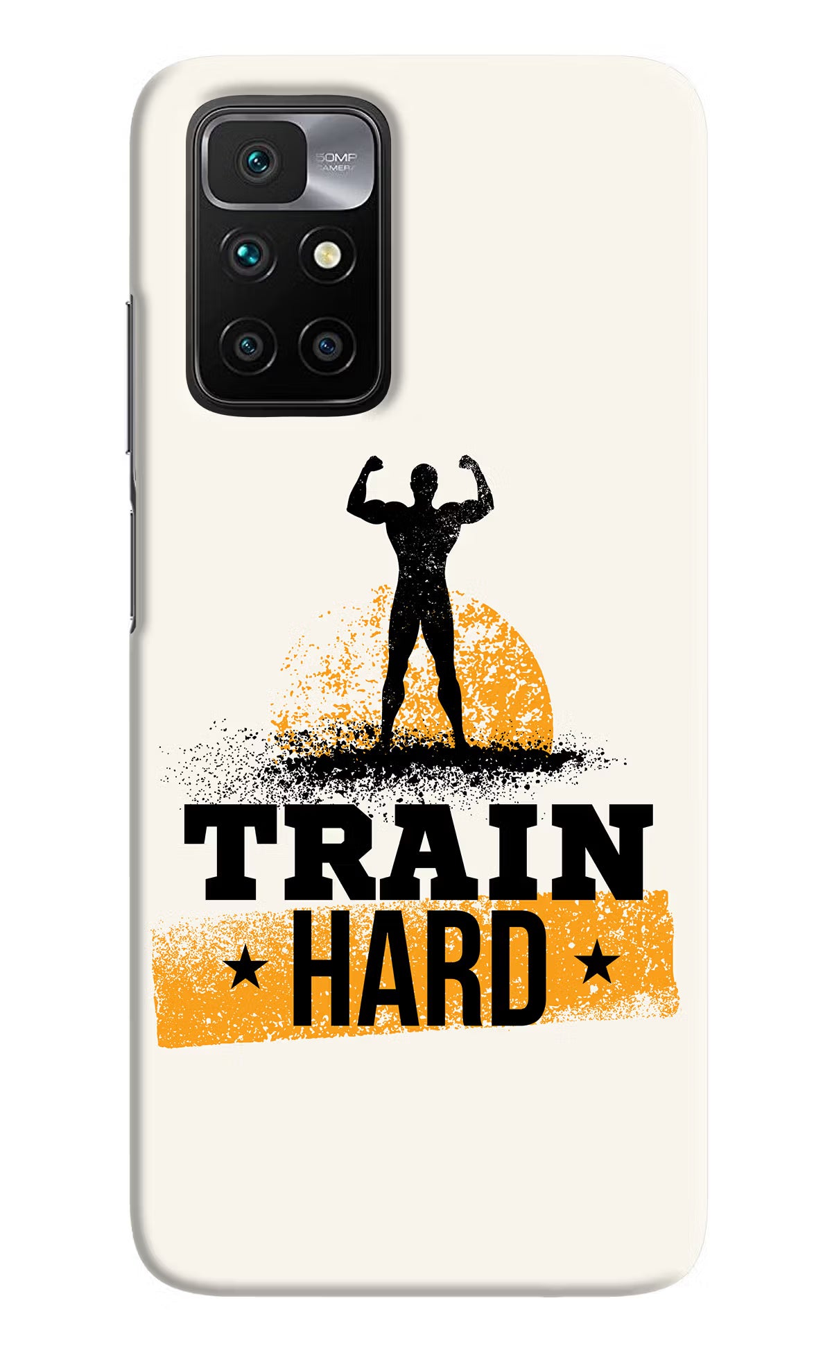 Train Hard Redmi 10 Prime Hard Case Back Cover by Casekaro