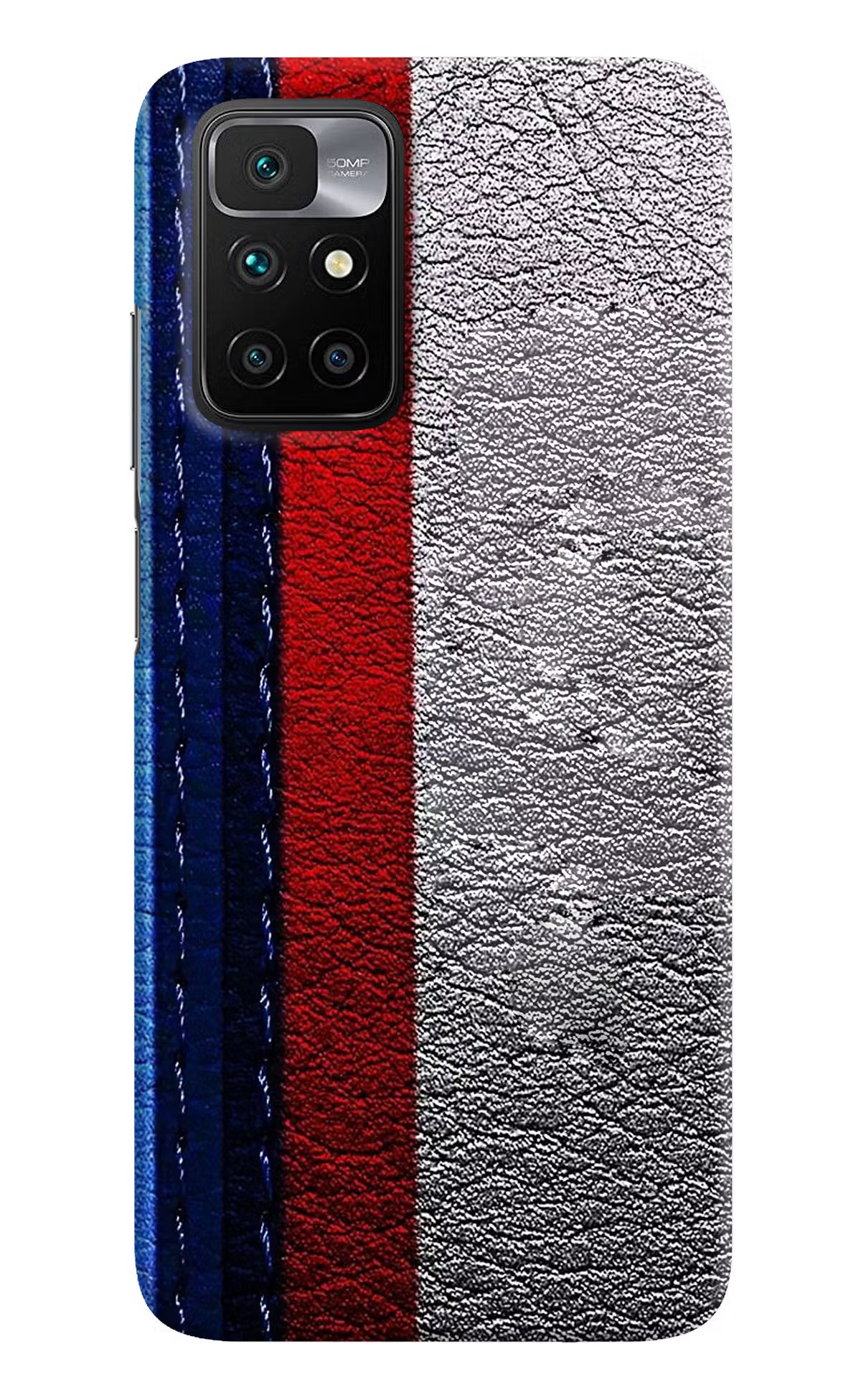 BMW Stripes Redmi 10 Prime Hard Case Back Cover by Casekaro
