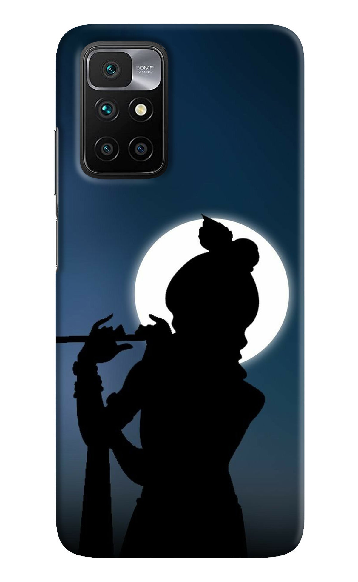 Shri Krishna Silhouette Redmi 10 Prime Back Cover