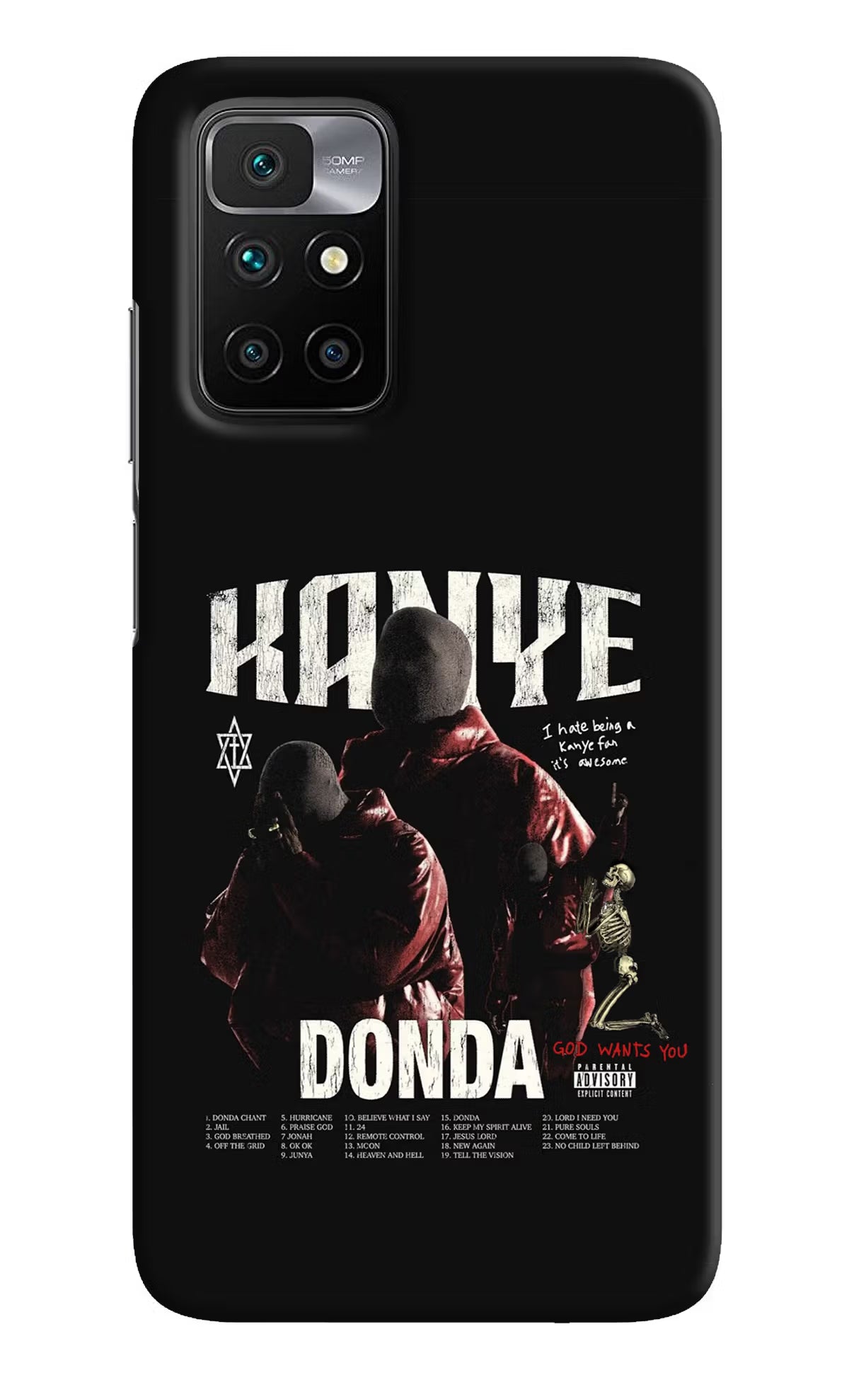 Donda Kanye West Redmi 10 Prime Hard Case Back Cover by Casekaro