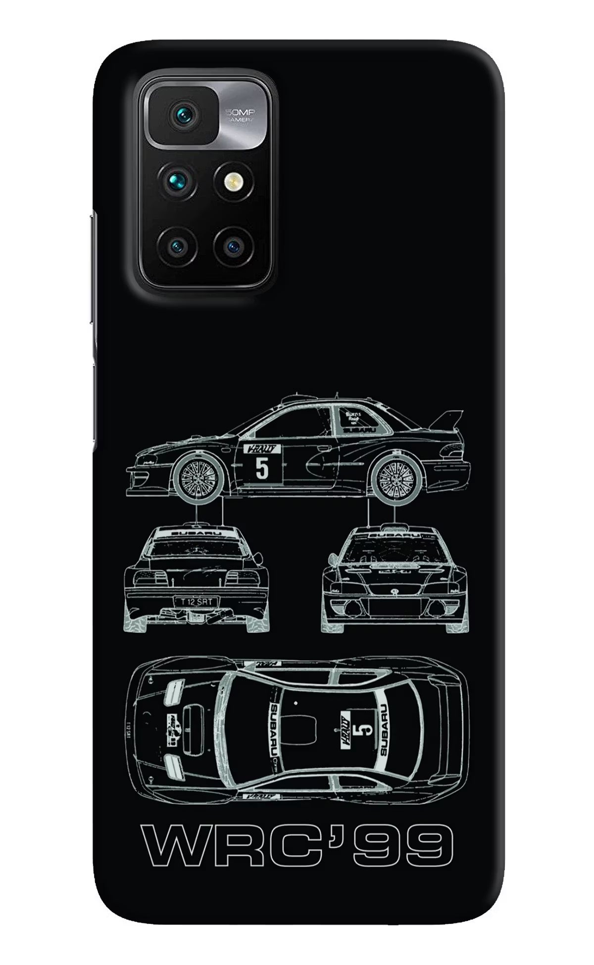 WRC'99 Redmi 10 Prime Hard Case Back Cover by Casekaro