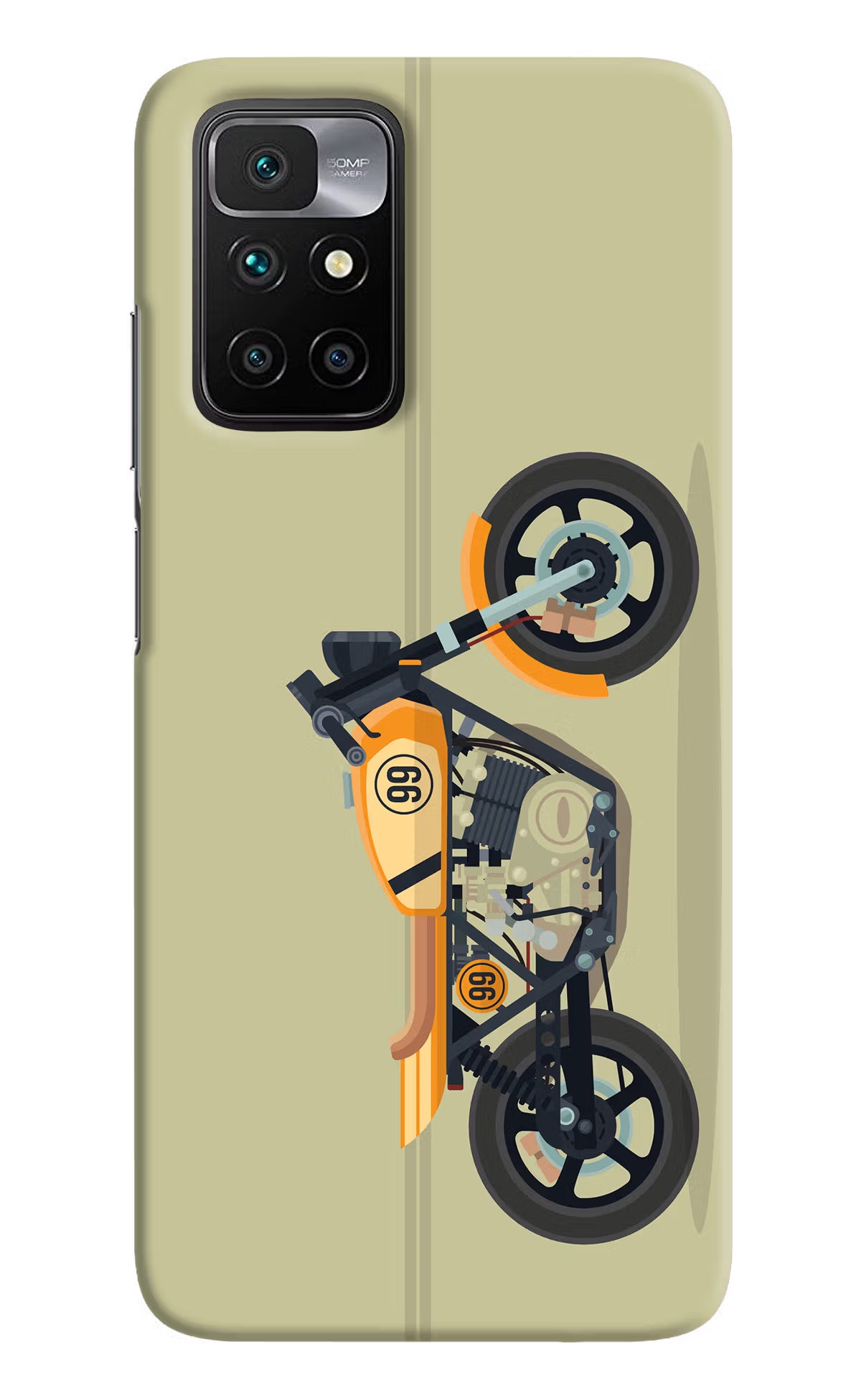 Vertical Speedster Redmi 10 Prime Hard Case Back Cover by Casekaro