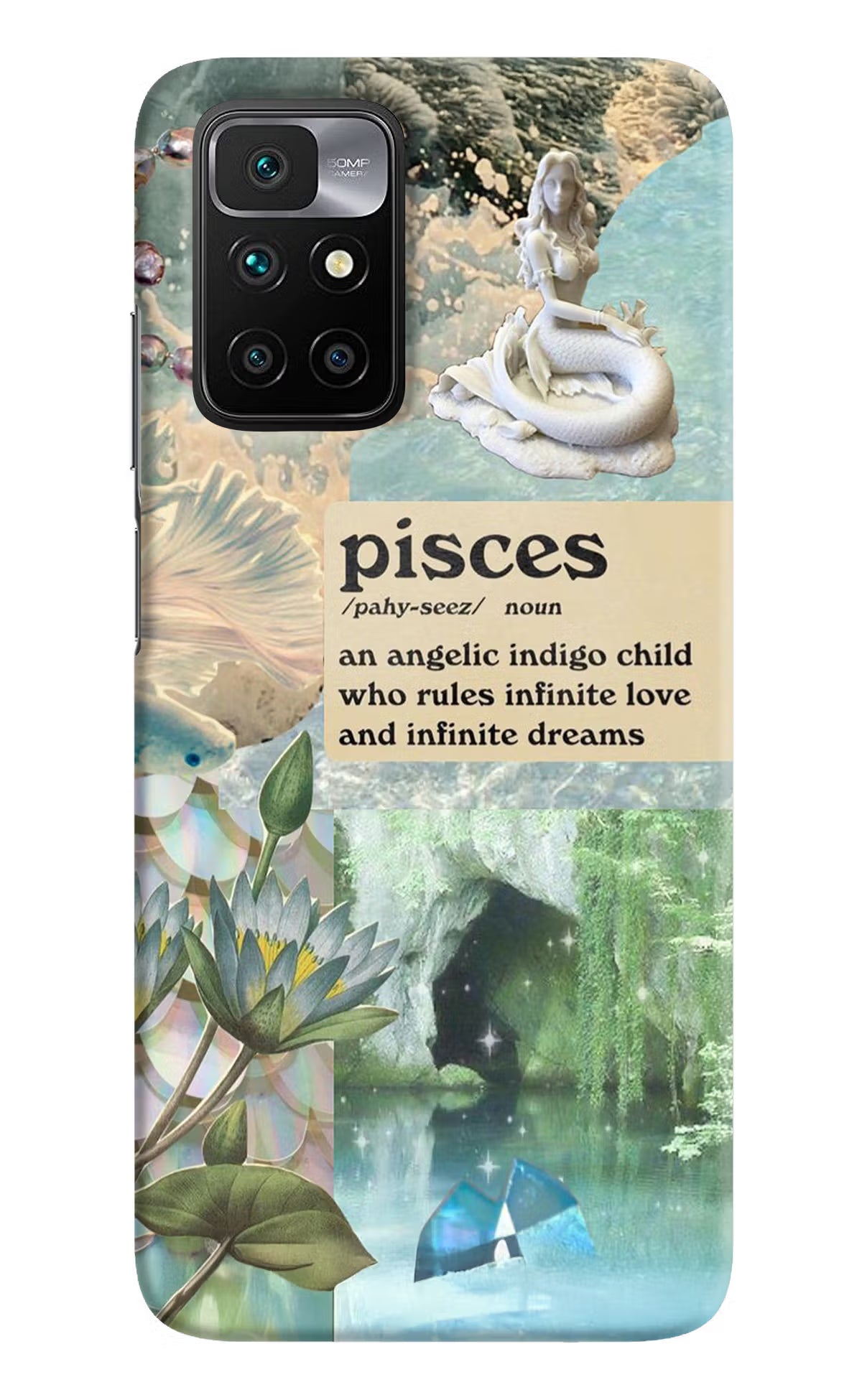 Pisces Zodiac Redmi 10 Prime Hard Case Back Cover by Casekaro