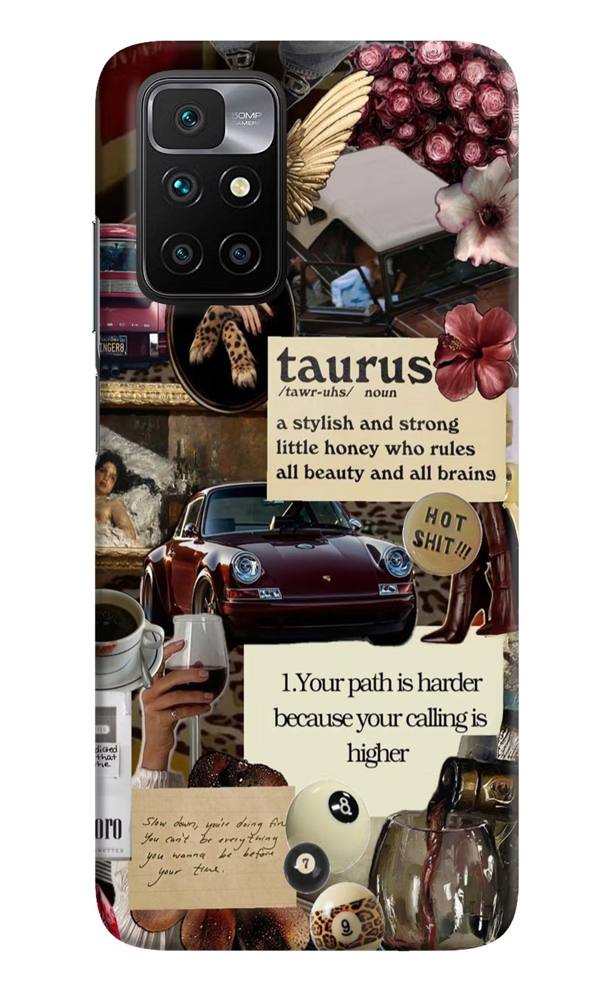 Taurus Zodiac Redmi 10 Prime Hard Case Back Cover by Casekaro