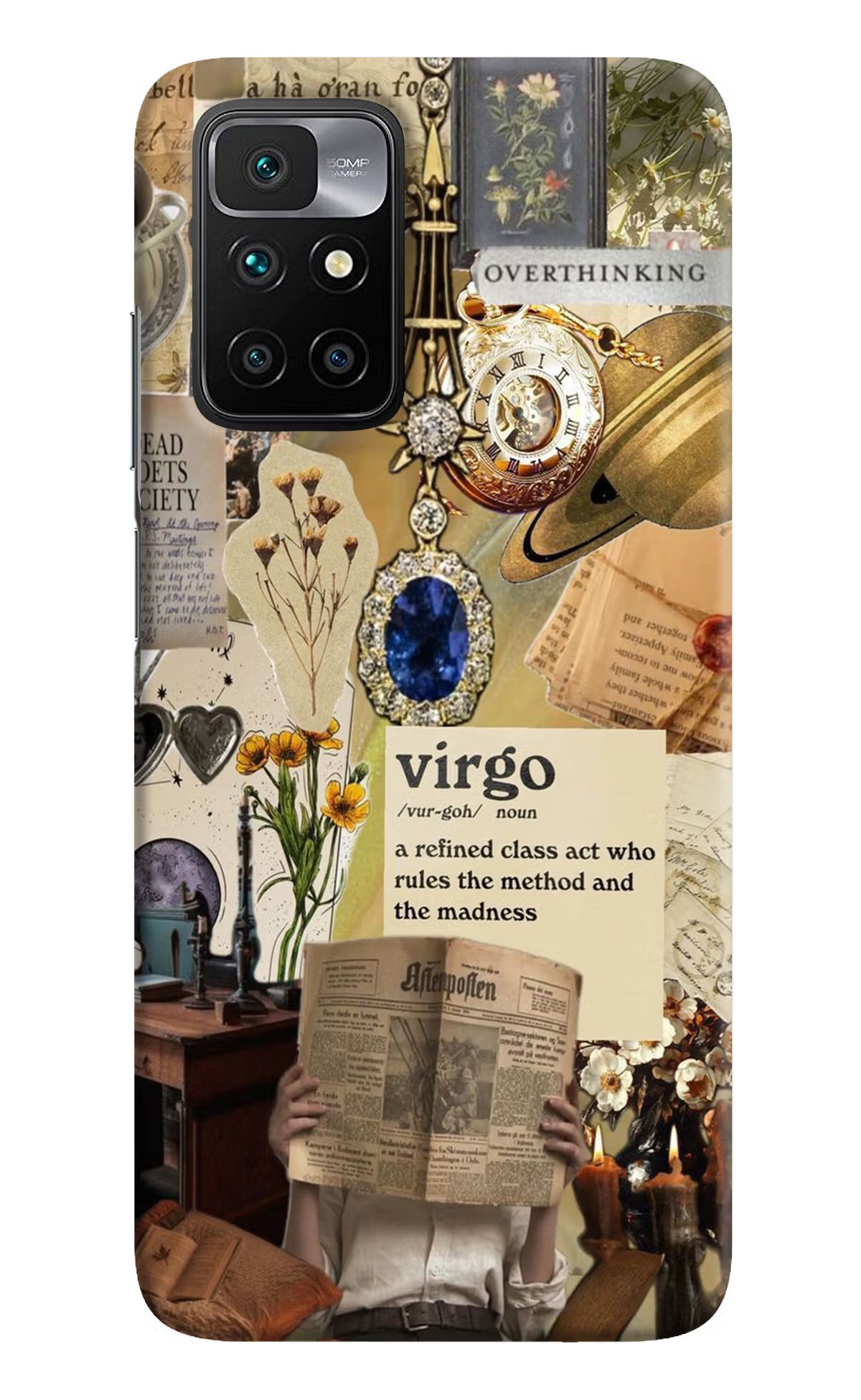 Virgo Zodiac Redmi 10 Prime Hard Case Back Cover by Casekaro