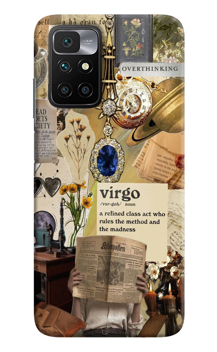 Virgo Zodiac Redmi 10 Prime Back Cover, Hard case