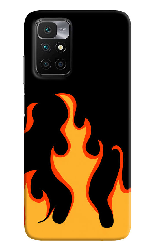 Fired Up – Black Redmi 10 Prime Hard Case Back Cover by Casekaro