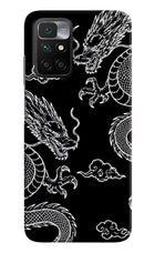 Twin Dragons Redmi 10 Prime Hard Case Back Cover by Casekaro