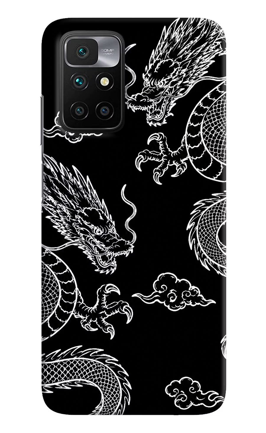 Twin Dragons Redmi 10 Prime Back Cover, Hard case