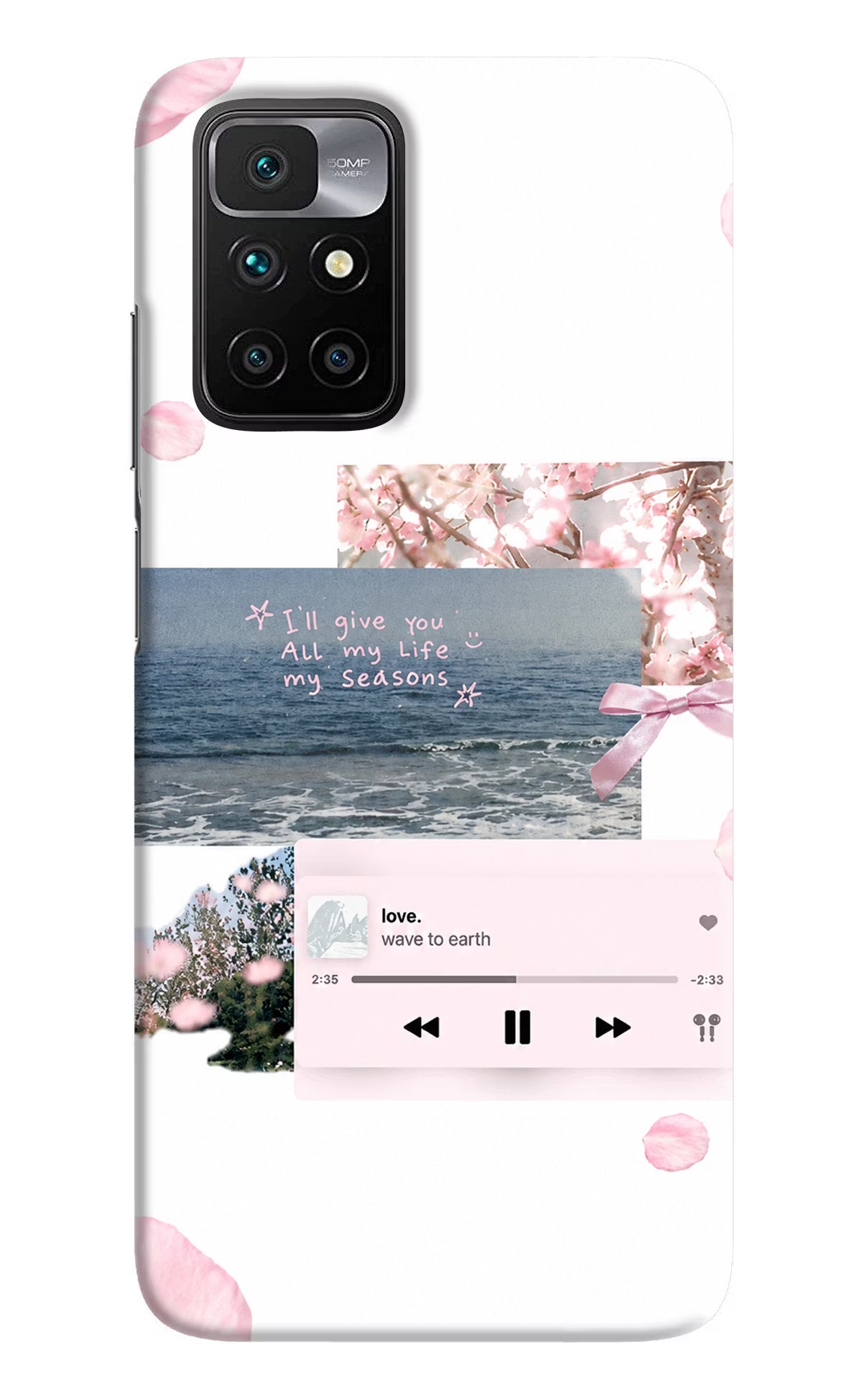 Wave to earth Redmi 10 Prime Back Cover