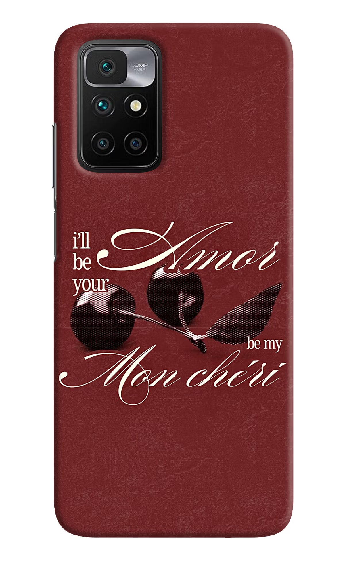 Velvet Cherry Redmi 10 Prime Back Cover