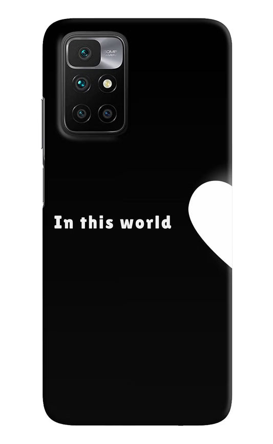 This World Redmi 10 Prime Back Cover