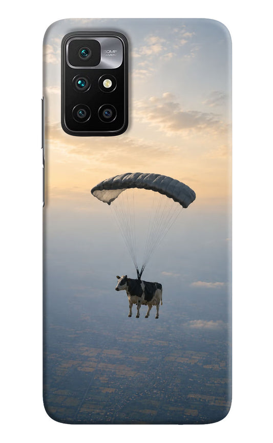Skydiving Cow Redmi 10 Prime Hard Case Back Cover by Casekaro