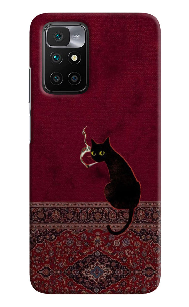 Midnight Cat Redmi 10 Prime Hard Case Back Cover by Casekaro